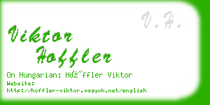 viktor hoffler business card